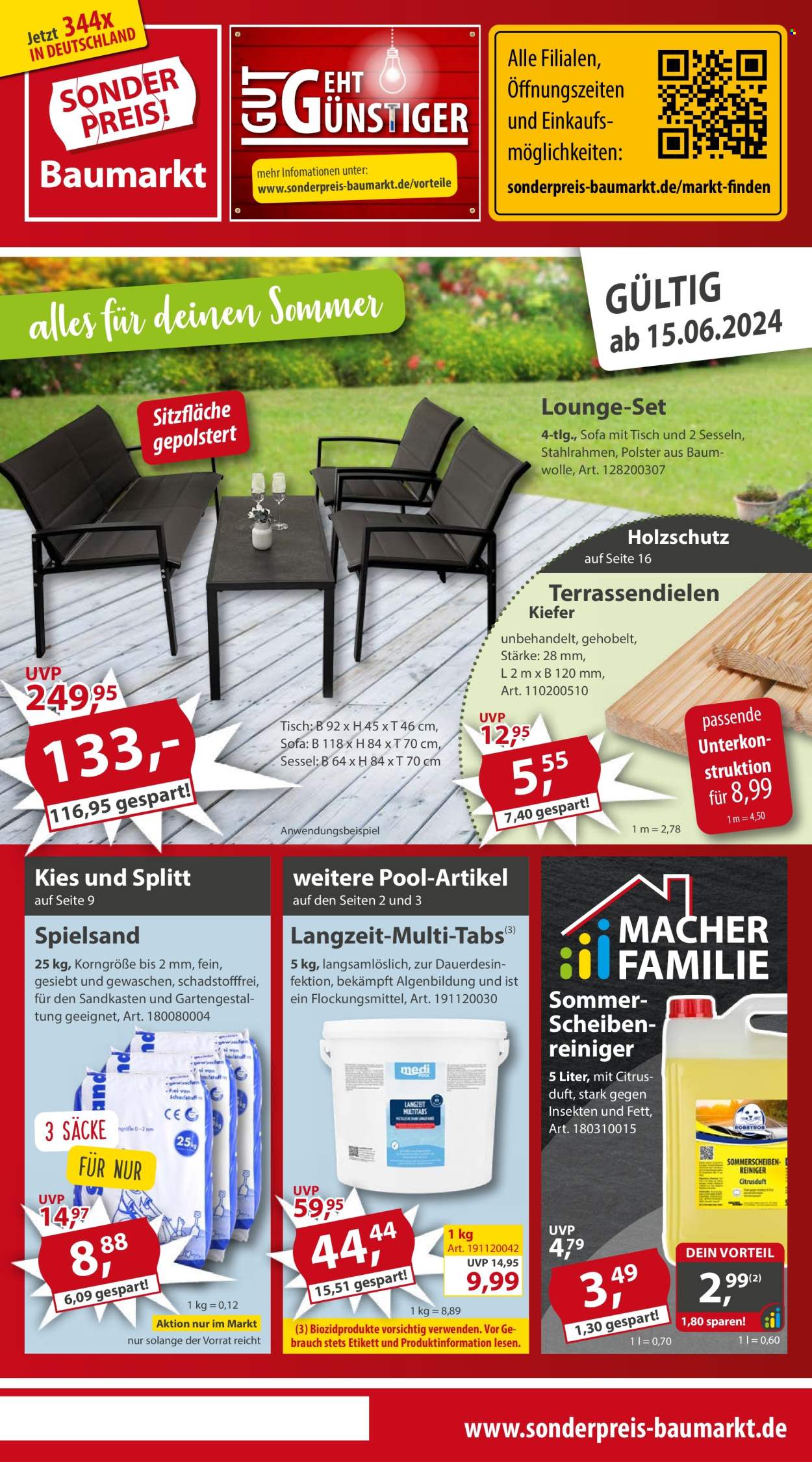Sonderpreis-Baumarkt Prospekte  - 15.06.2024 - 21.06.2024. Seite 1