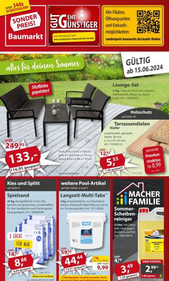 Prospekte Sonderpreis-Baumarkt - 15.06.2024 - 21.06.2024.