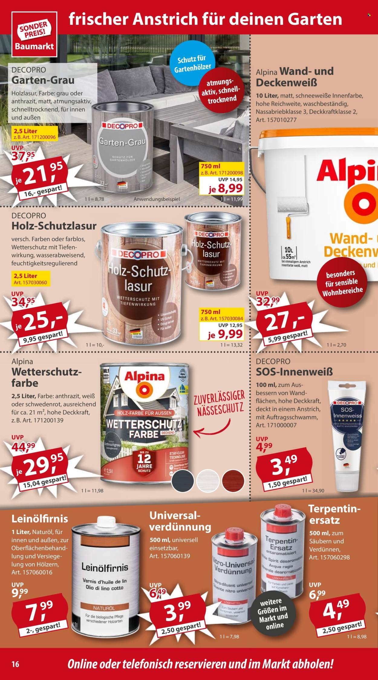 Sonderpreis-Baumarkt Prospekte  - 15.06.2024 - 21.06.2024. Seite 16