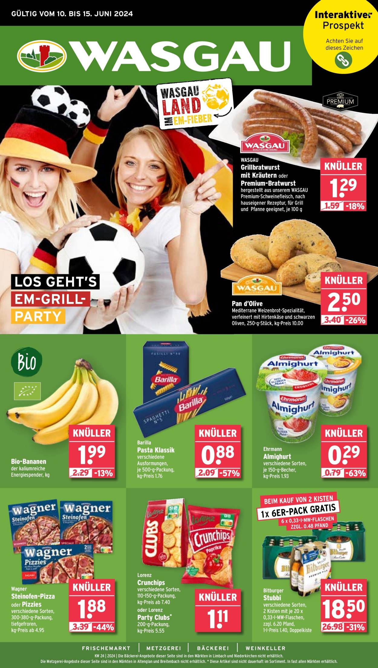 Wasgau Prospekte  - 10.06.2024 - 15.06.2024. Seite 1