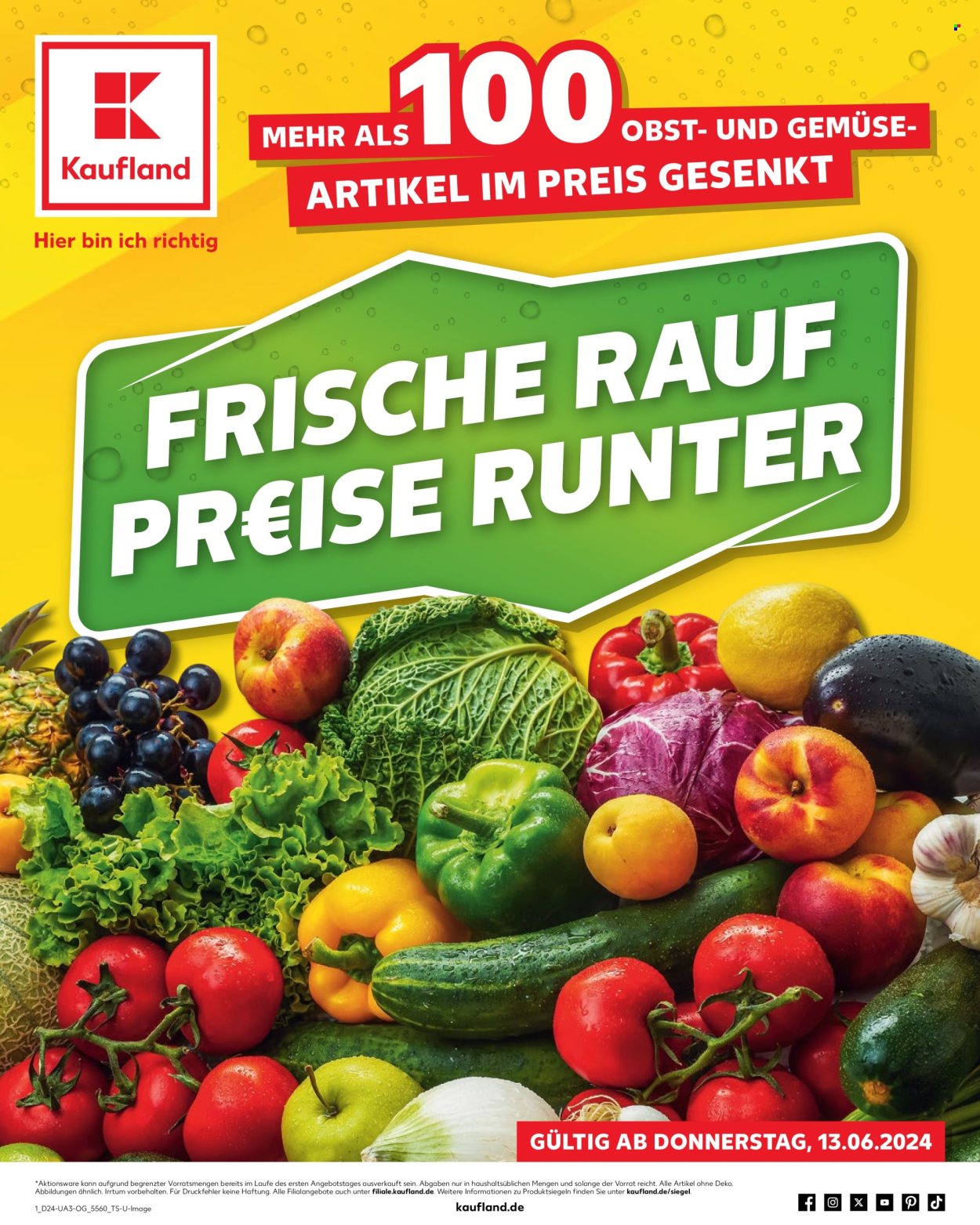 Kaufland Prospekte  - 13.06.2024 - 19.06.2024. Seite 1