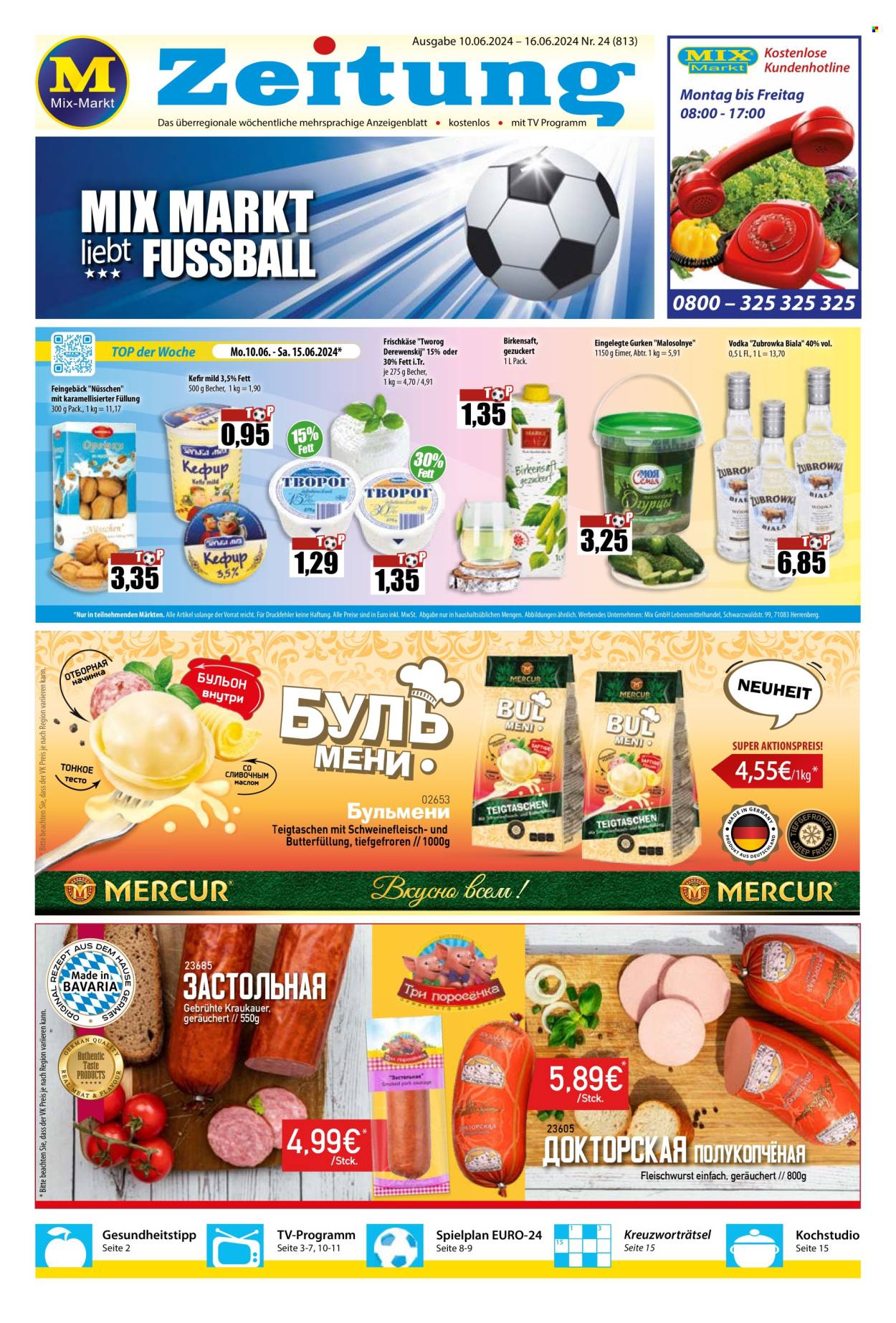 Mix Markt Prospekte  - 10.06.2024 - 16.06.2024. Seite 1