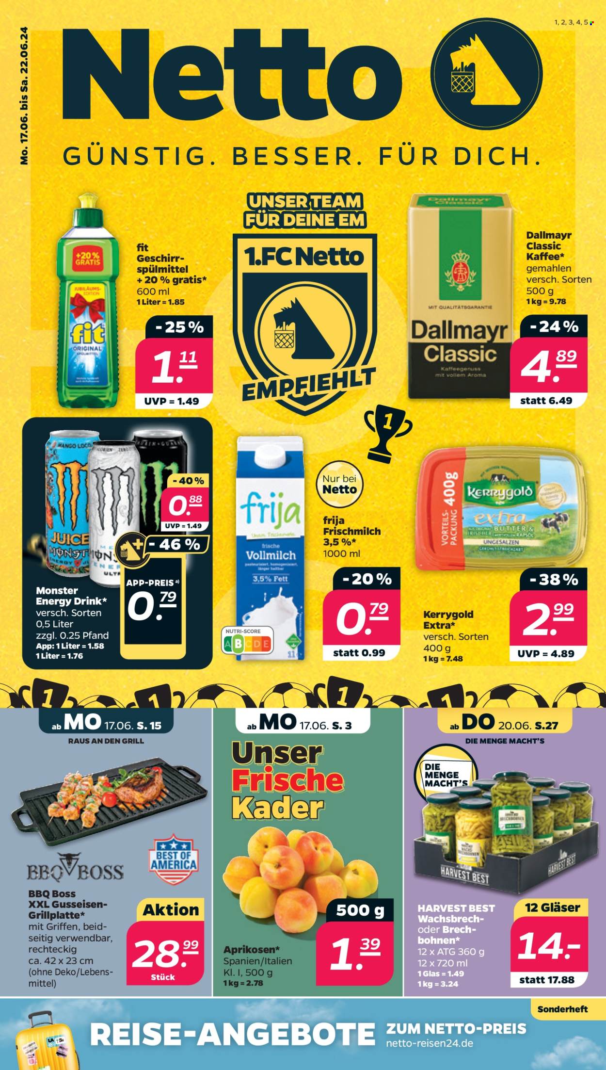 Netto Prospekte  - 17.06.2024 - 22.06.2024. Seite 1