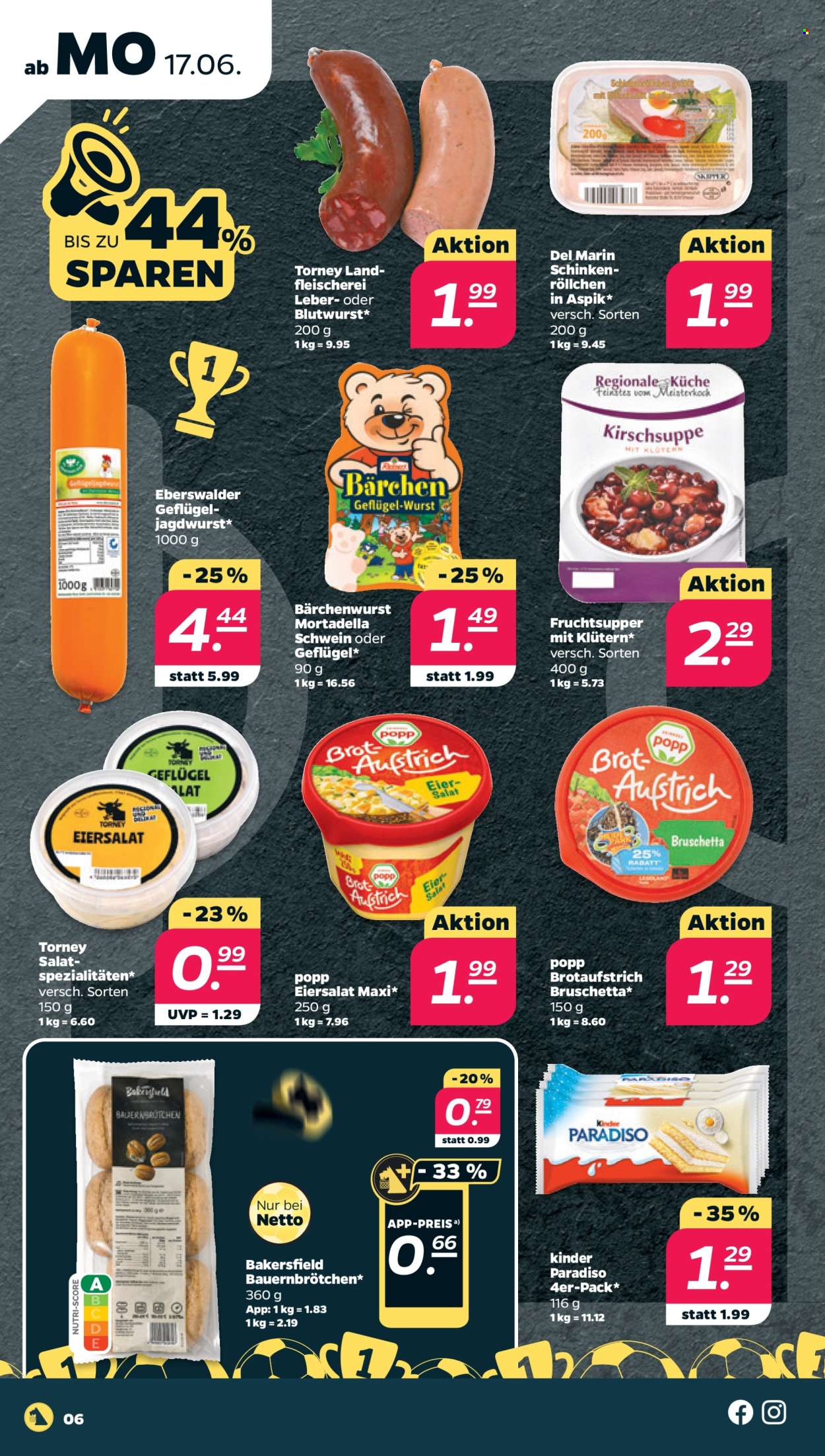Netto Prospekte  - 17.06.2024 - 22.06.2024. Seite 6