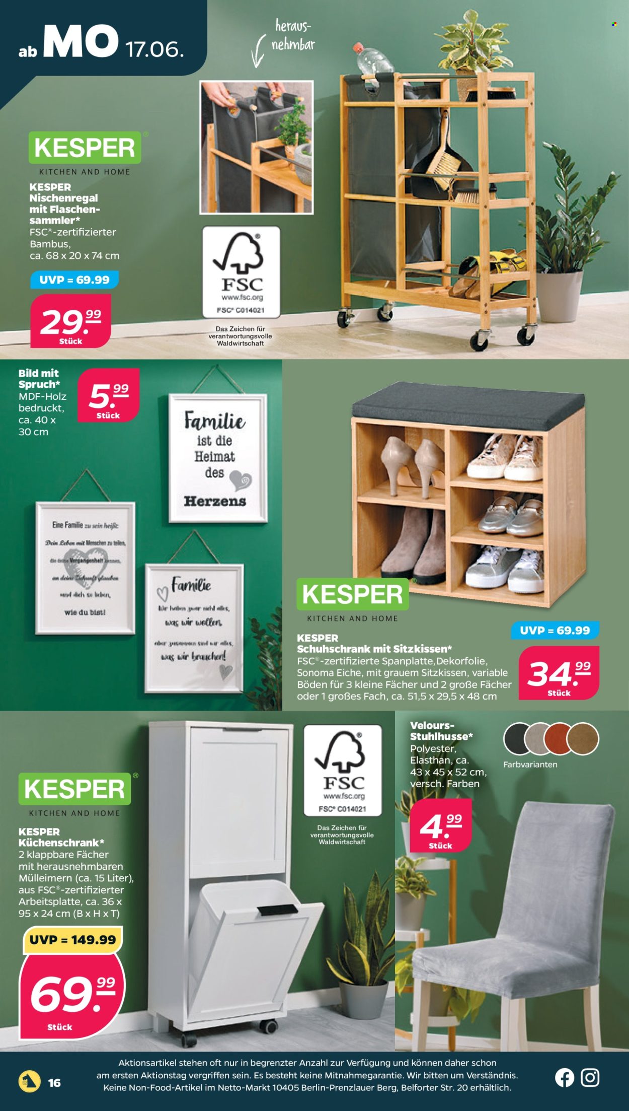 Netto Prospekte  - 17.06.2024 - 22.06.2024. Seite 16