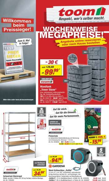 Prospekte toom Baumarkt - 15.06.2024 - 21.06.2024.