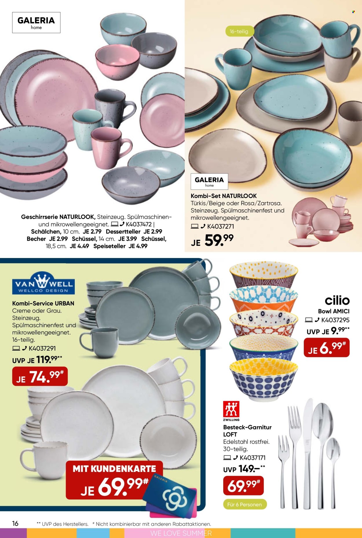 GALERIA Karstadt Kaufhof Prospekte  - 12.06.2024 - 18.06.2024. Seite 16