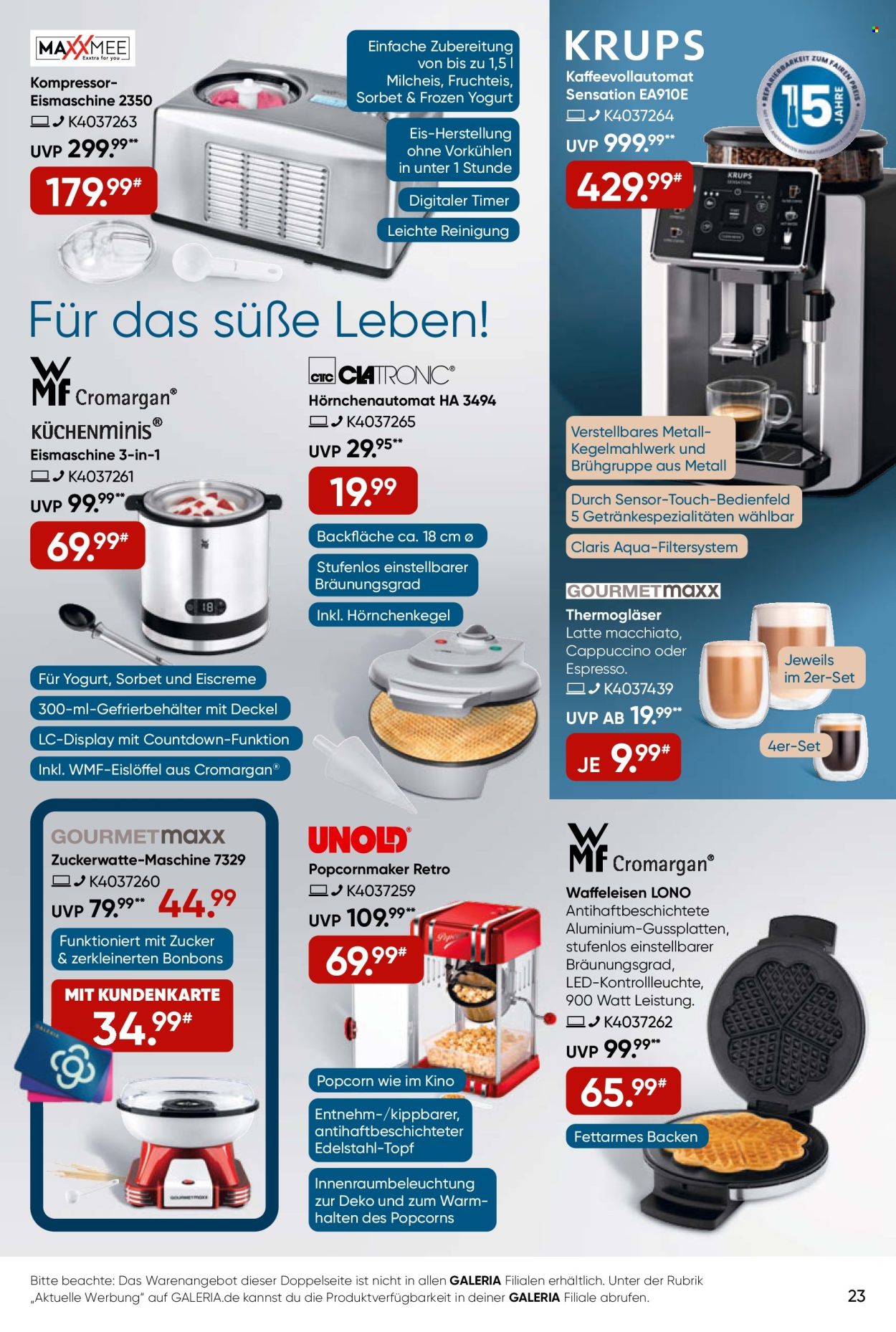 GALERIA Karstadt Kaufhof Prospekte  - 12.06.2024 - 18.06.2024. Seite 23