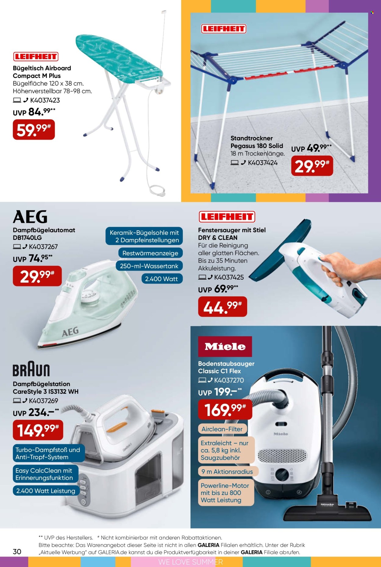 GALERIA Karstadt Kaufhof Prospekte  - 12.06.2024 - 18.06.2024. Seite 30