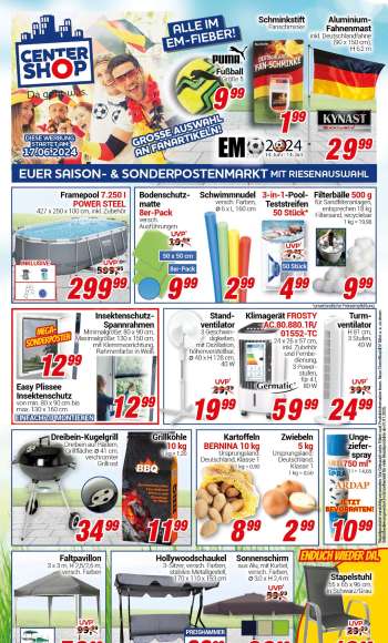 Prospekte CENTERSHOP - 17.06.2024 - 22.06.2024.