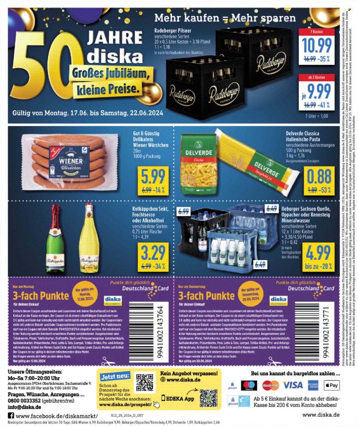 Diska Prospekte  - 17.06.2024 - 22.06.2024. Seite 12