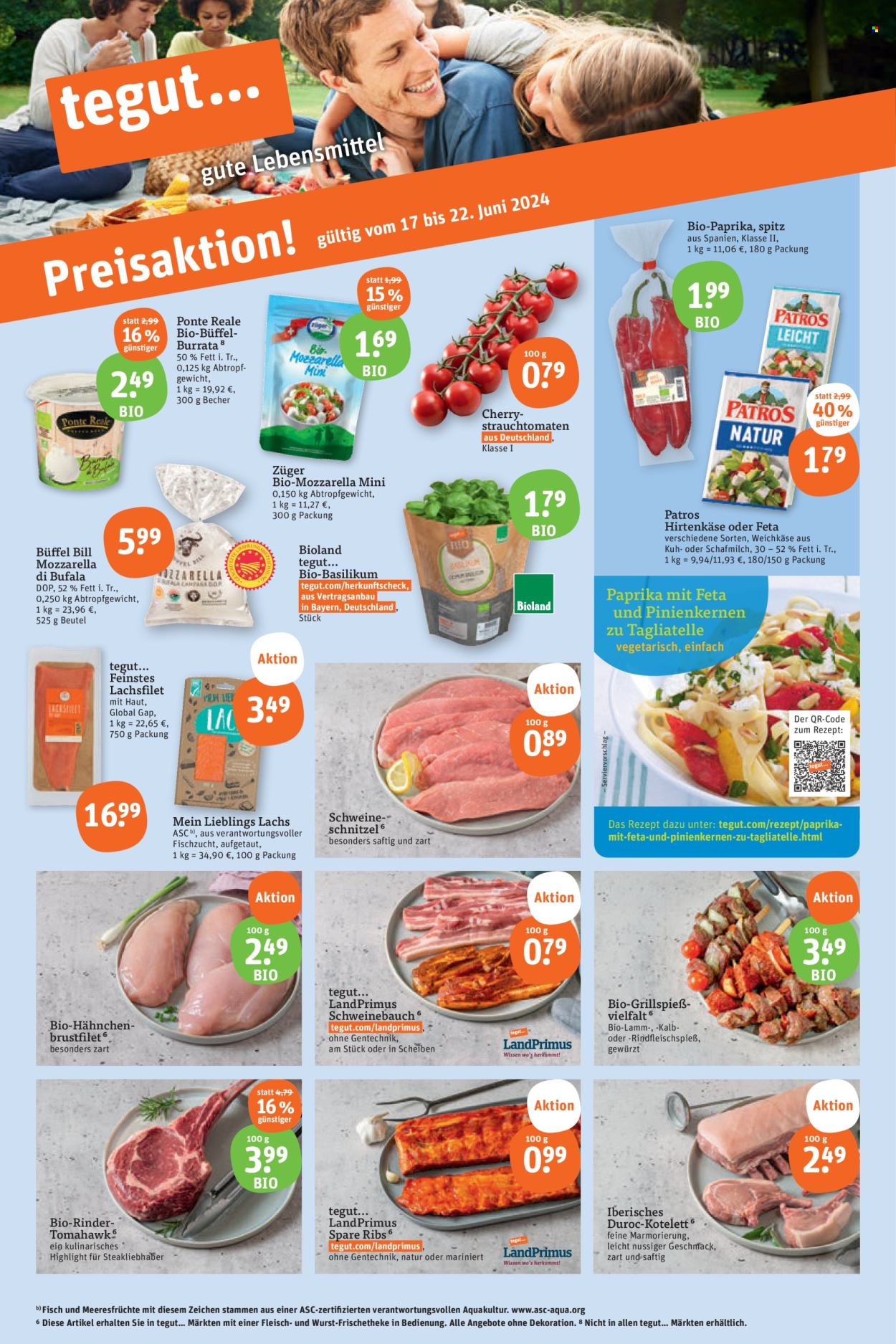 tegut... Prospekte  - 17.06.2024 - 22.06.2024. Seite 1