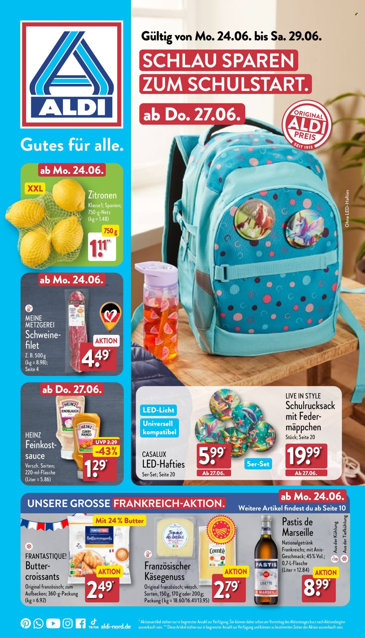 ALDI Nord Prospekte  - 24.06.2024 - 29.06.2024. Seite 1