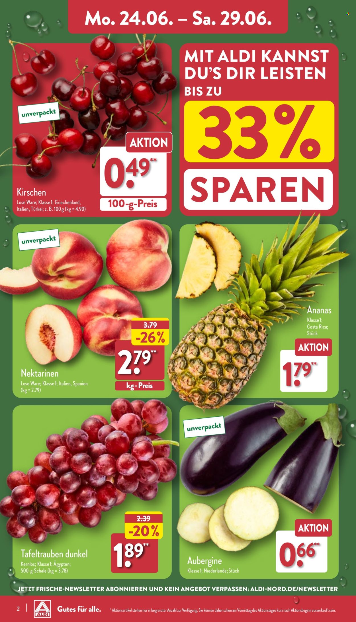 ALDI Nord Prospekte  - 24.06.2024 - 29.06.2024. Seite 2