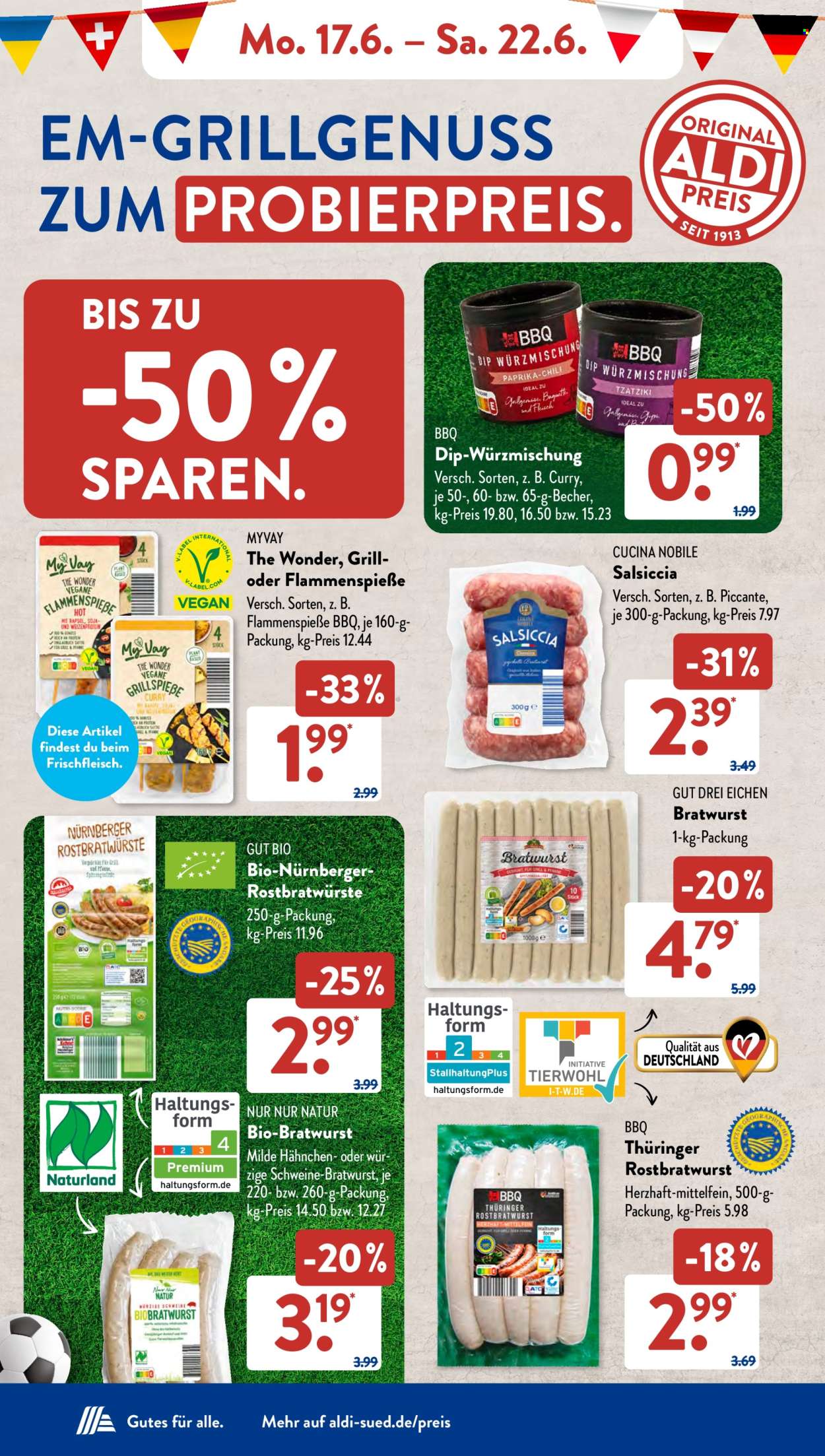 ALDI SÜD Prospekte  - 17.06.2024 - 22.06.2024. Seite 6