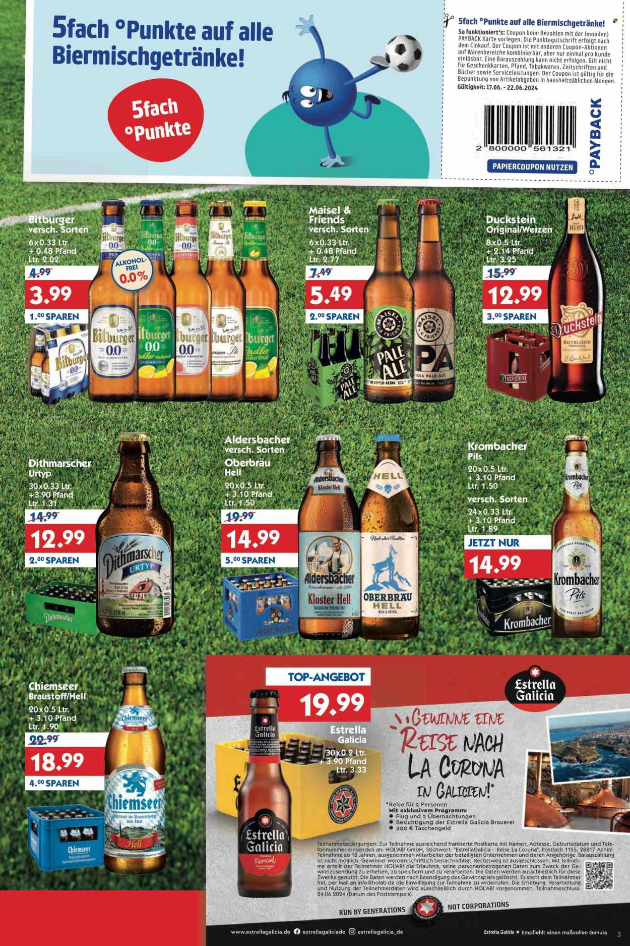 Hol'ab! Getränkemarkt Prospekte  - 17.06.2024 - 22.06.2024. Seite 3