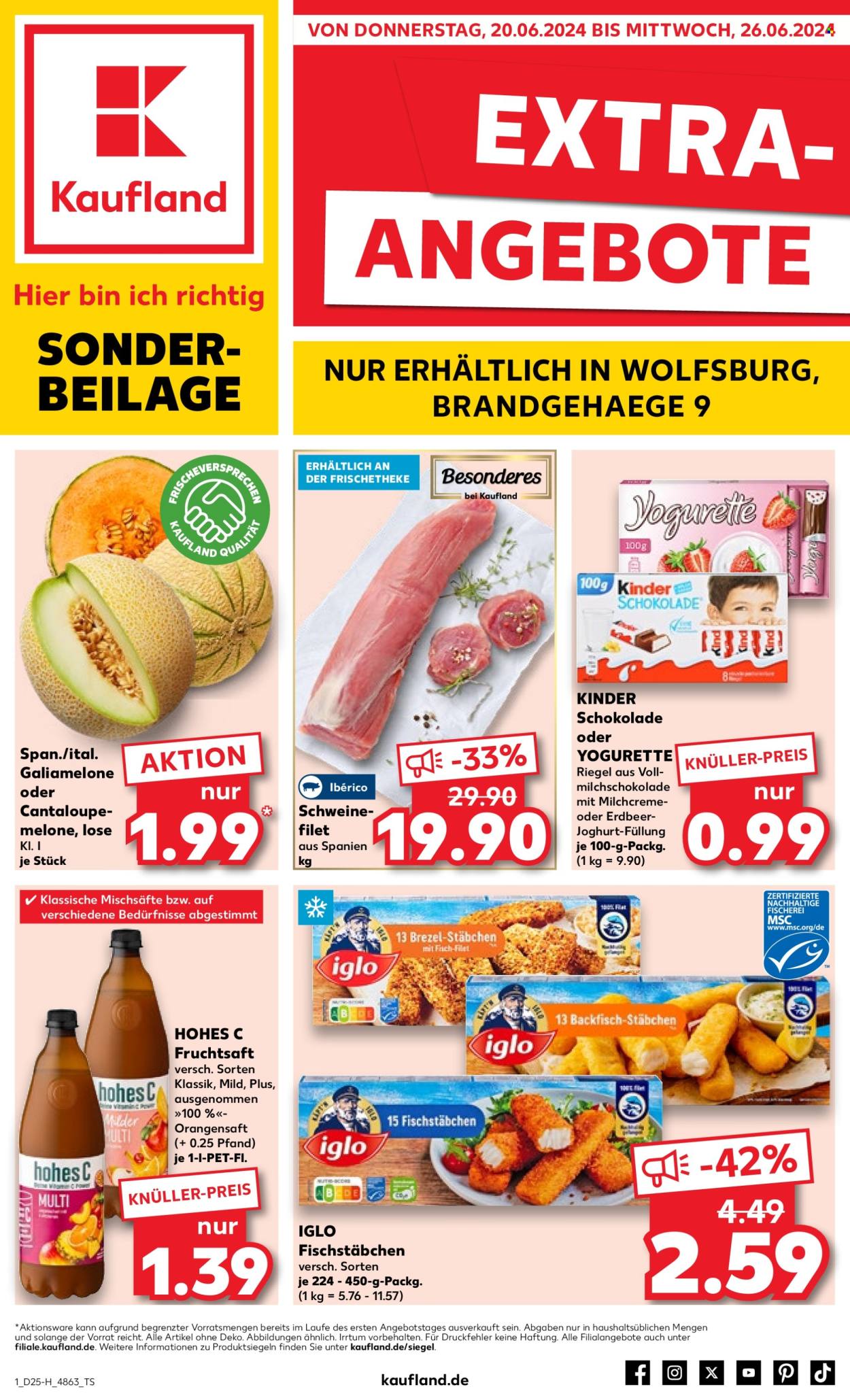 Kaufland Prospekte  - 20.06.2024 - 26.06.2024. Seite 1