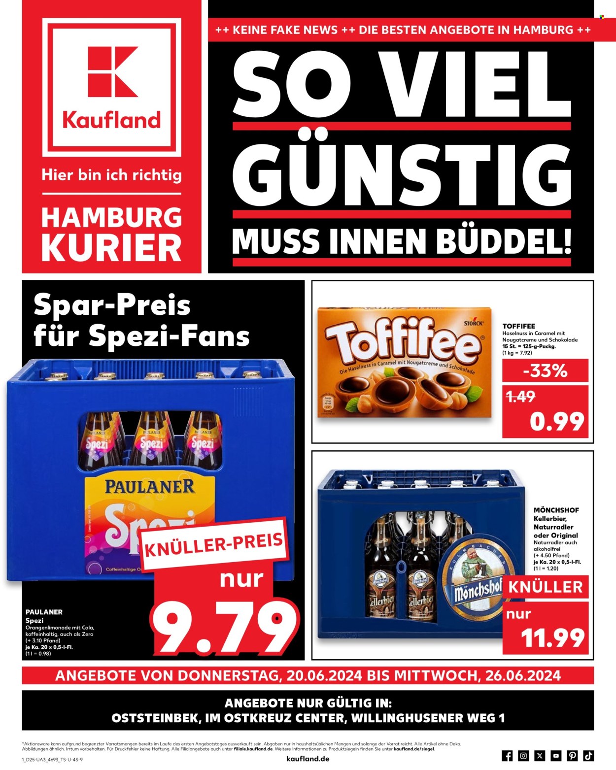 Kaufland Prospekte  - 20.06.2024 - 26.06.2024. Seite 1