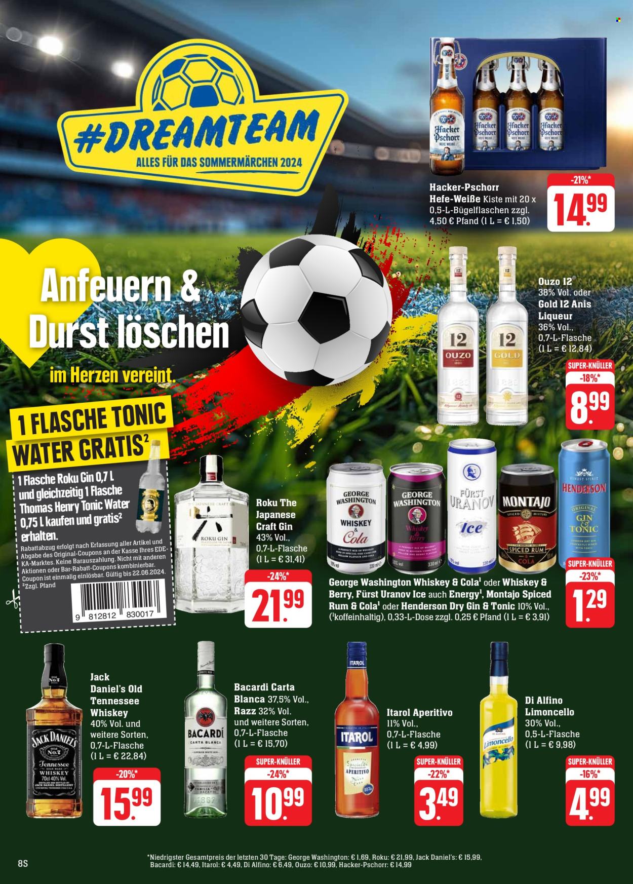 Edeka Prospekte  - 17.06.2024 - 22.06.2024. Seite 8