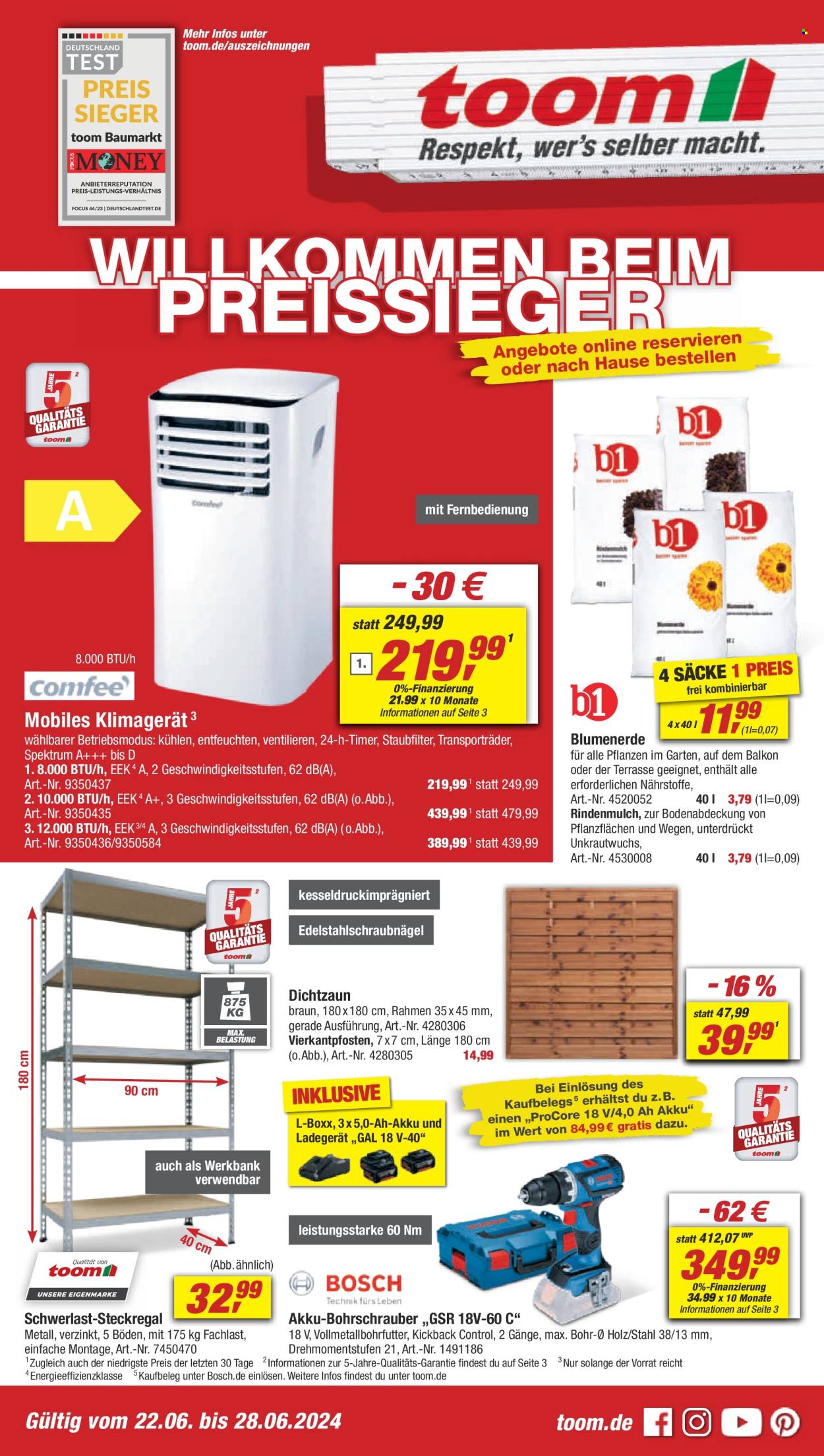 toom Baumarkt Prospekte  - 22.06.2024 - 28.06.2024. Seite 1