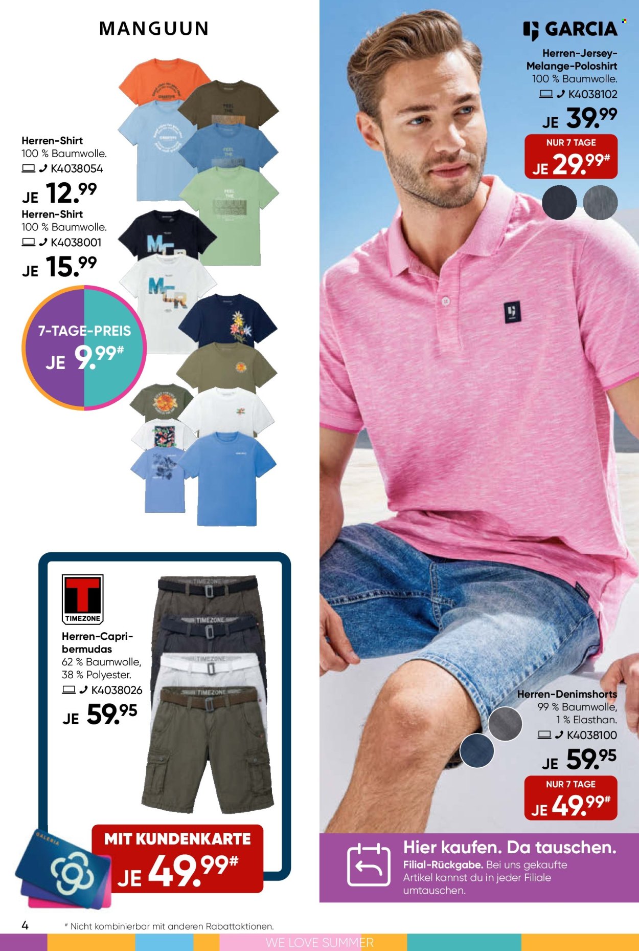 GALERIA Karstadt Kaufhof Prospekte  - 19.06.2024 - 25.06.2024. Seite 4