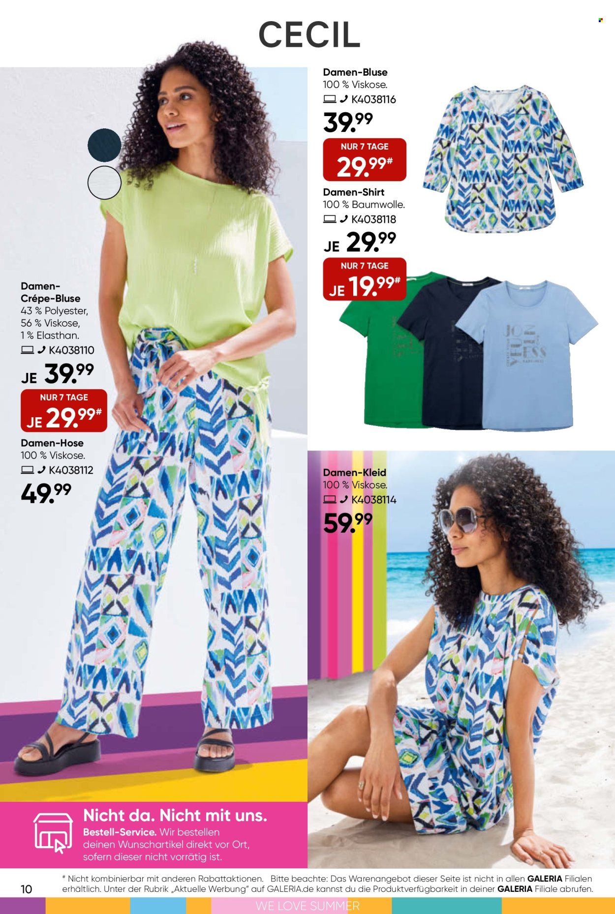 GALERIA Karstadt Kaufhof Prospekte  - 19.06.2024 - 25.06.2024. Seite 10