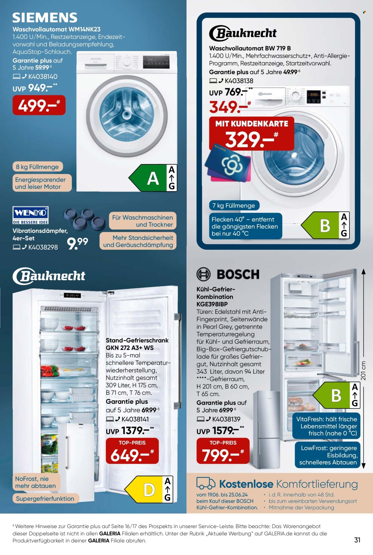 GALERIA Karstadt Kaufhof Prospekte  - 19.06.2024 - 25.06.2024. Seite 31