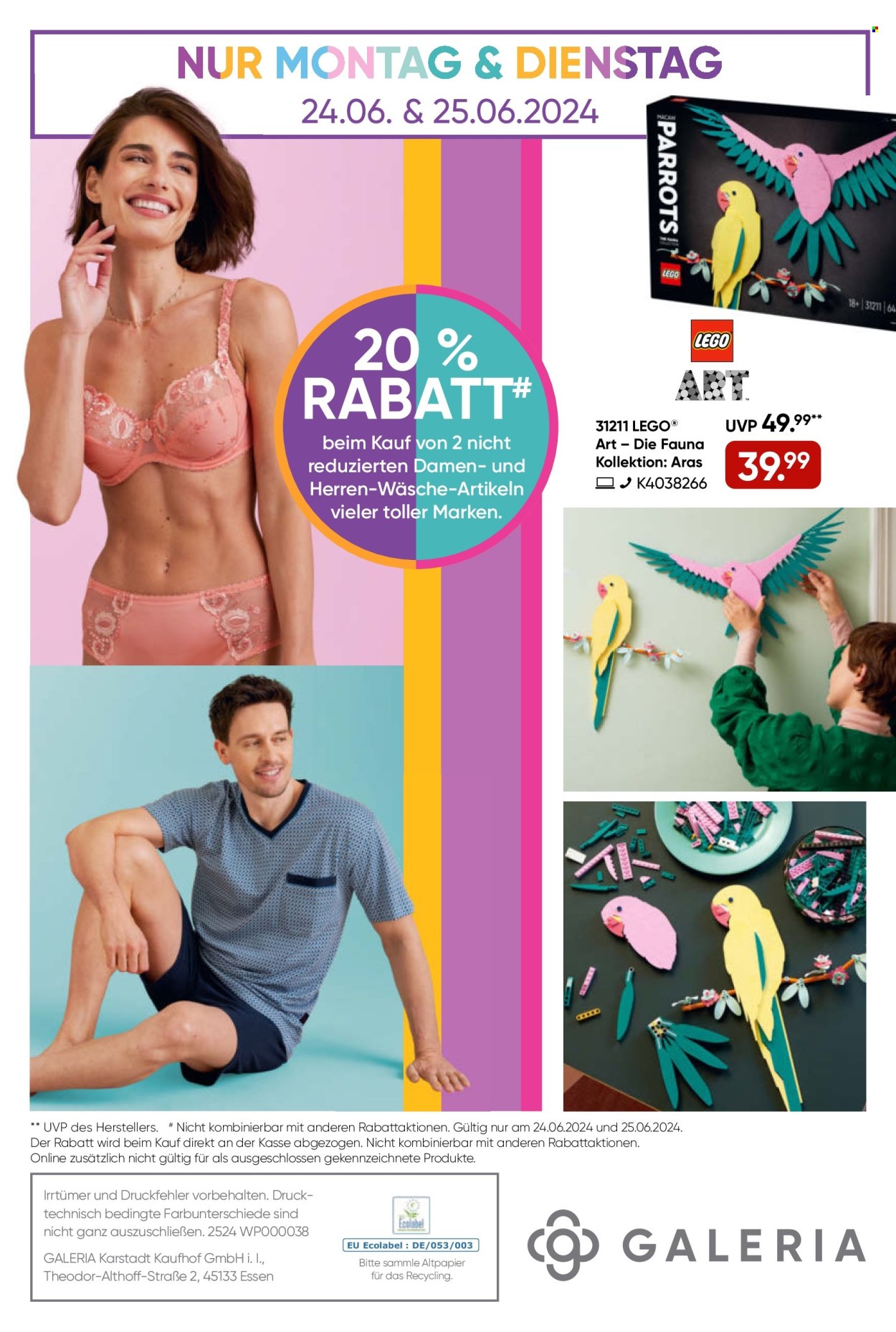 GALERIA Karstadt Kaufhof Prospekte  - 19.06.2024 - 25.06.2024. Seite 32