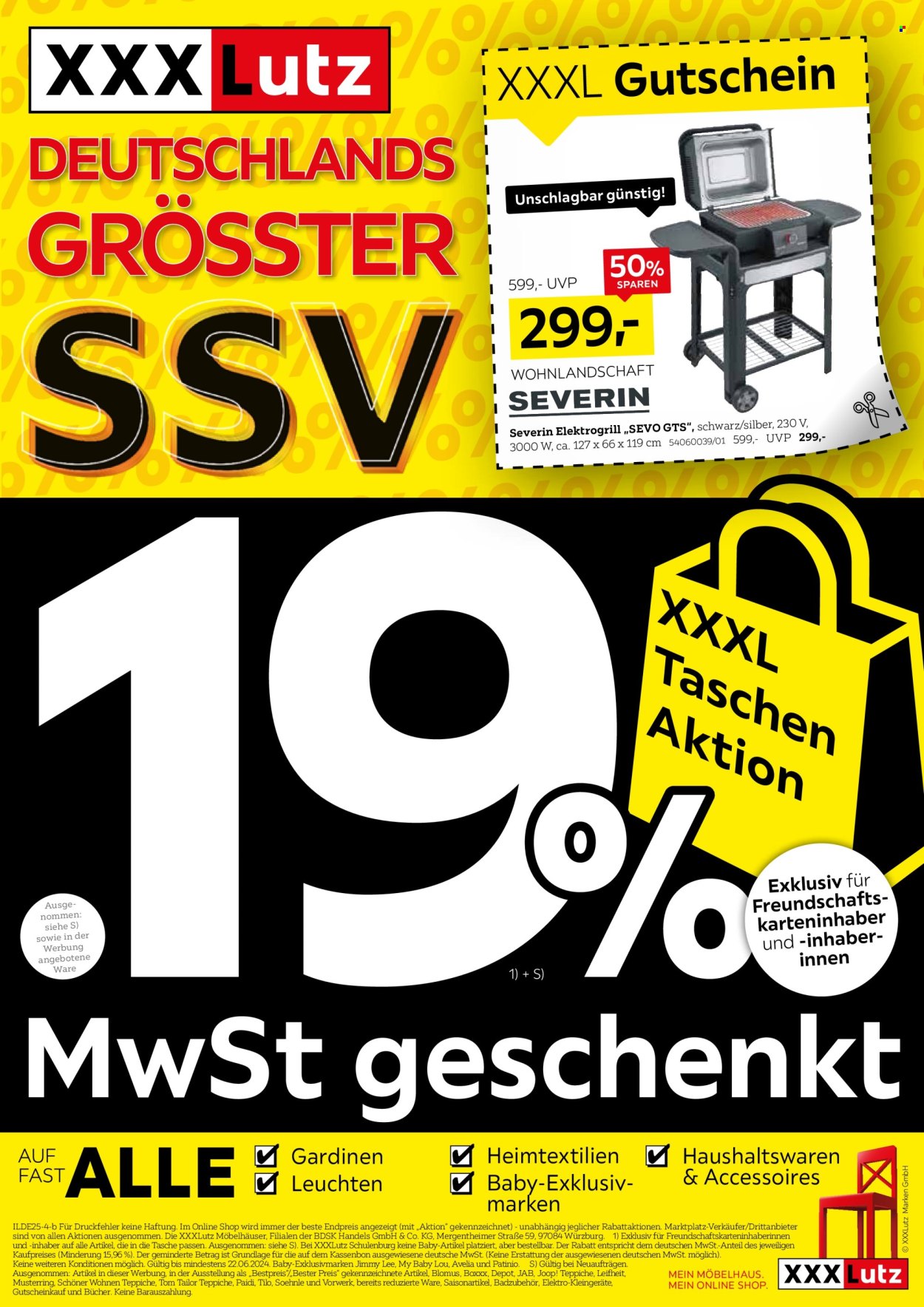 XXXLutz Prospekte  - 20.06.2024 - 22.06.2024. Seite 1