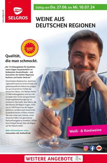 Prospekte Selgros - 27.06.2024 - 10.07.2024.