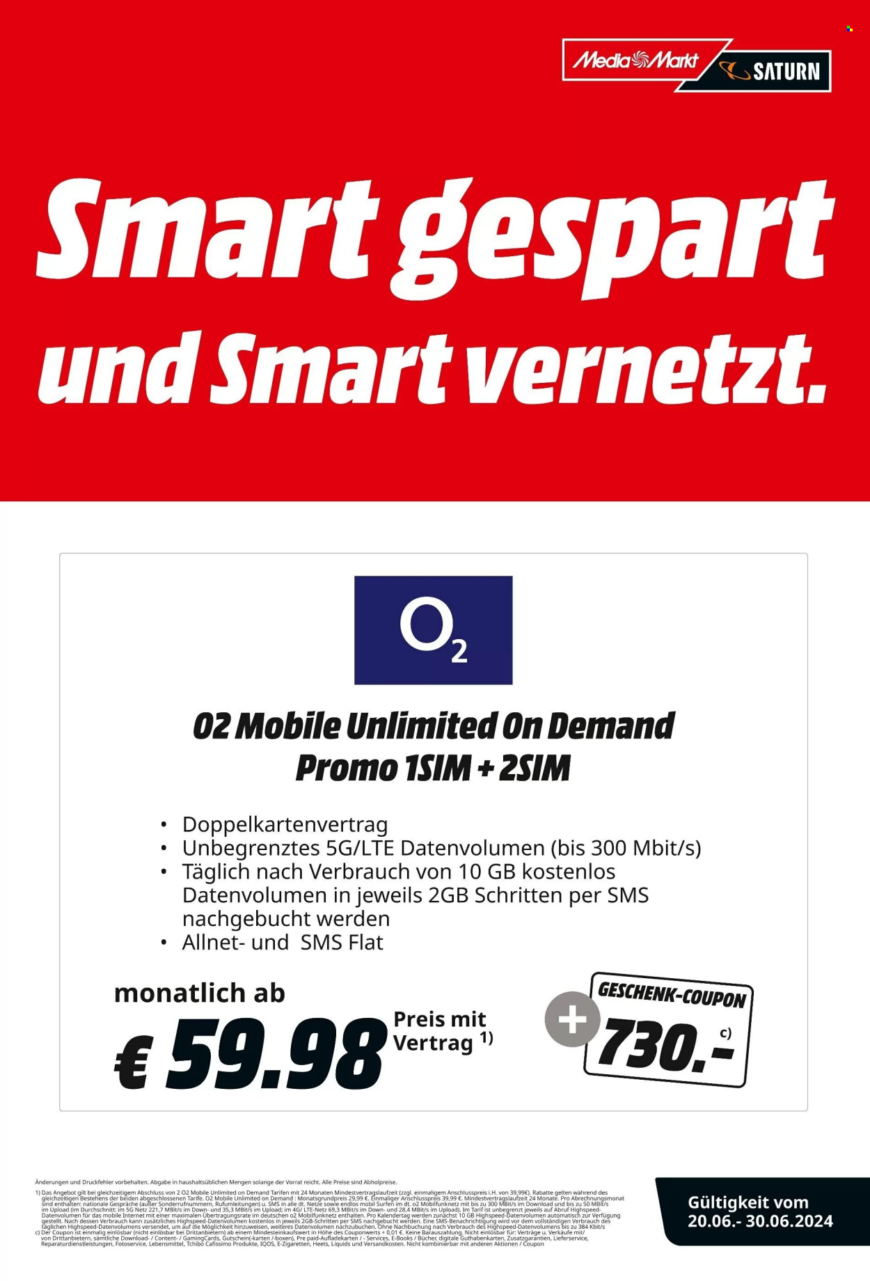 MediaMarkt Prospekte  - 20.06.2024 - 30.06.2024. Seite 1