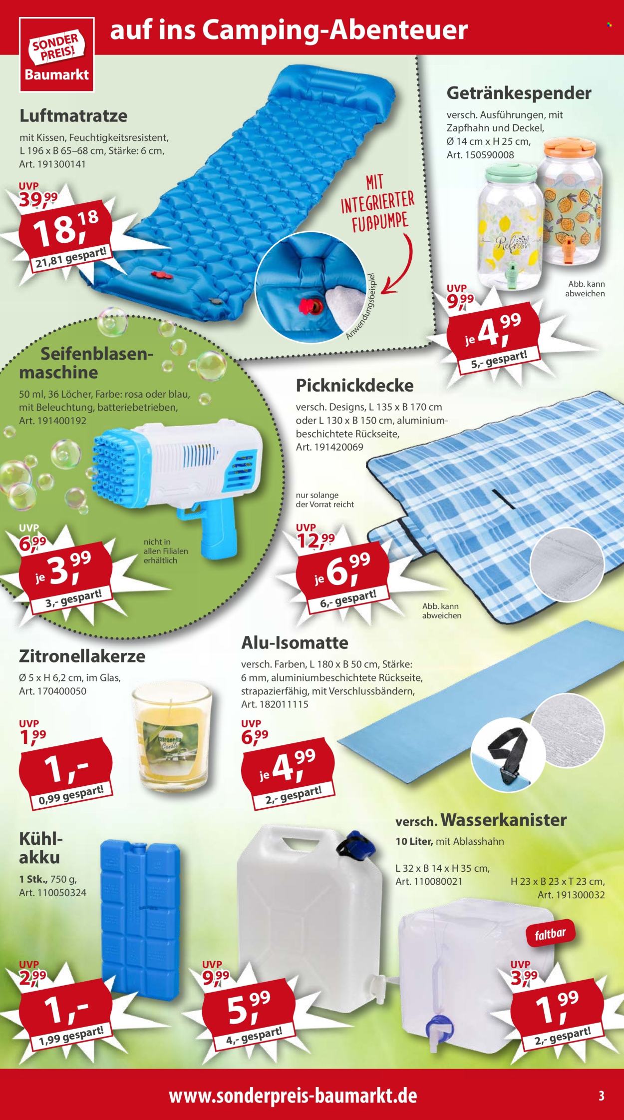 Sonderpreis-Baumarkt Prospekte  - 29.06.2024 - 5.07.2024. Seite 3