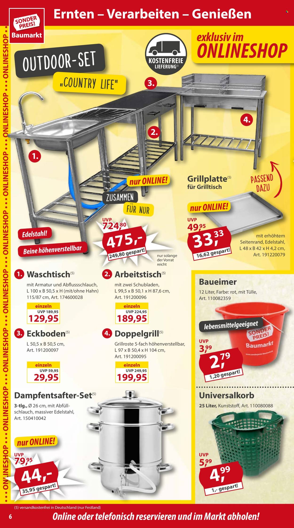 Sonderpreis-Baumarkt Prospekte  - 29.06.2024 - 5.07.2024. Seite 6