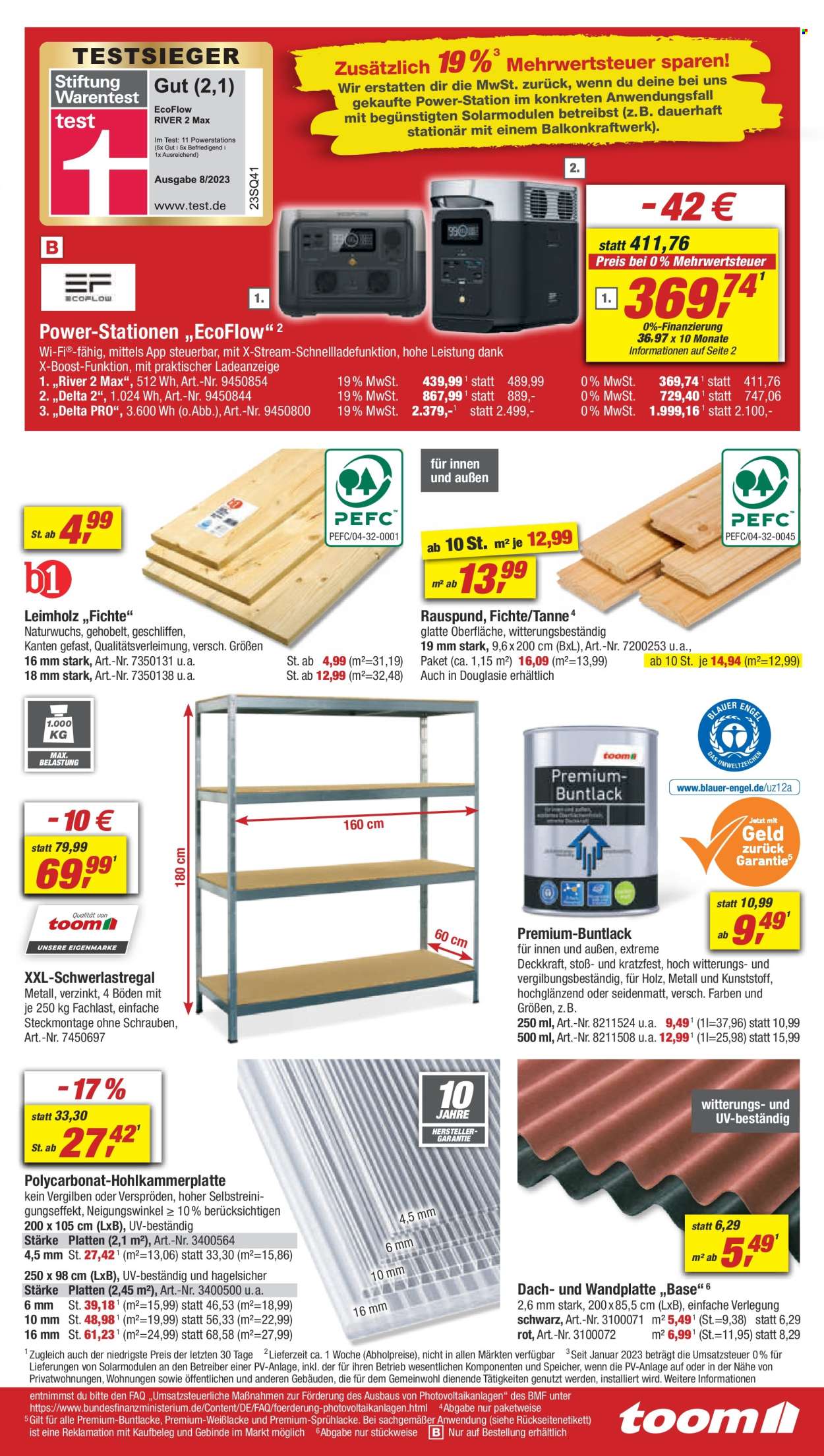 toom Baumarkt Prospekte  - 29.06.2024 - 5.07.2024. Seite 9