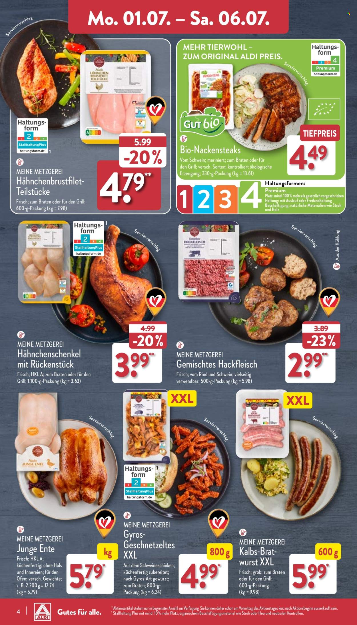 ALDI Nord Prospekte  - 1.07.2024 - 6.07.2024. Seite 4