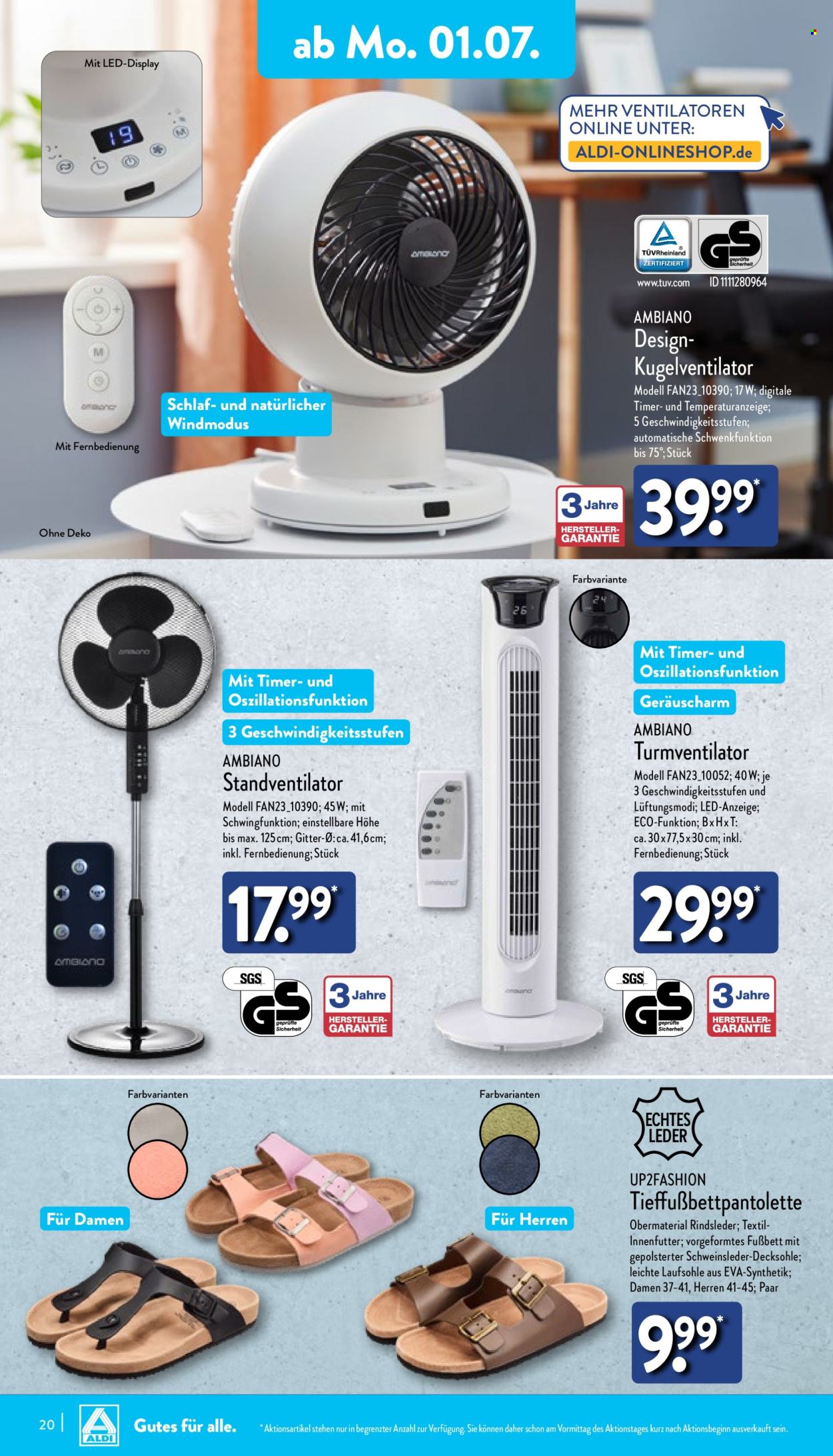 ALDI Nord Prospekte  - 1.07.2024 - 6.07.2024. Seite 20