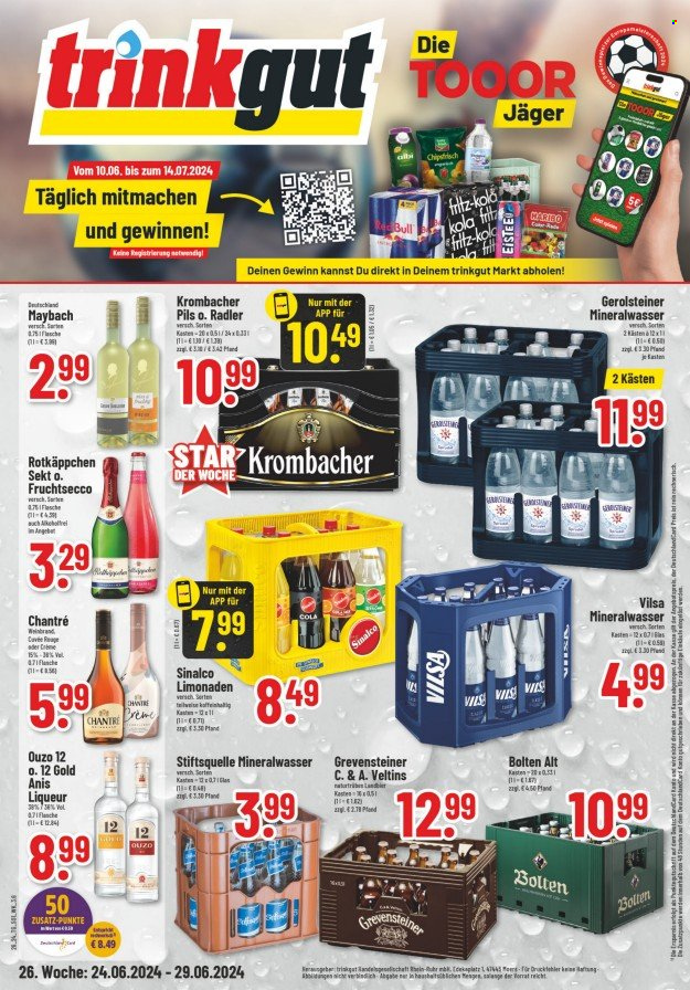 trinkgut Prospekte  - 24.06.2024 - 29.06.2024. Seite 1
