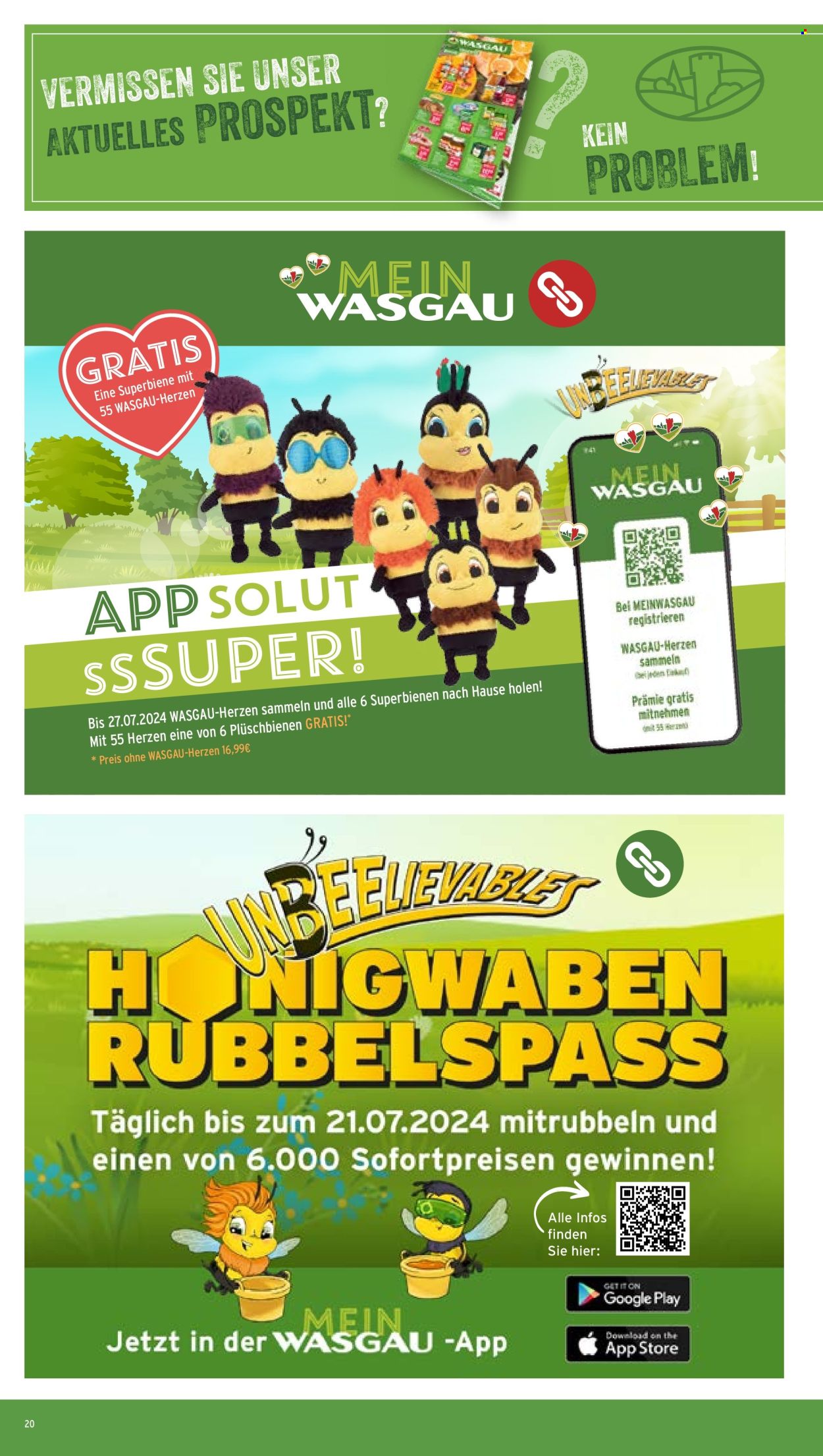 Wasgau Prospekte  - 24.06.2024 - 29.06.2024. Seite 20
