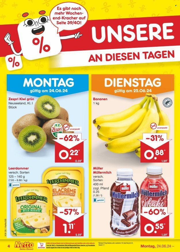 Netto Marken-Discount Prospekte  - 24.06.2024 - 29.06.2024. Seite 4