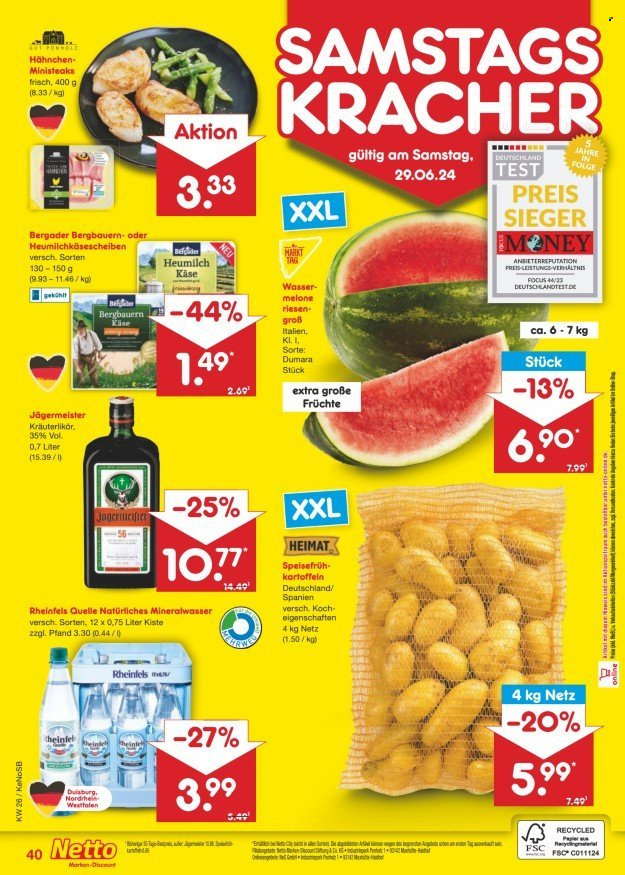 Netto Marken-Discount Prospekte  - 24.06.2024 - 29.06.2024. Seite 44