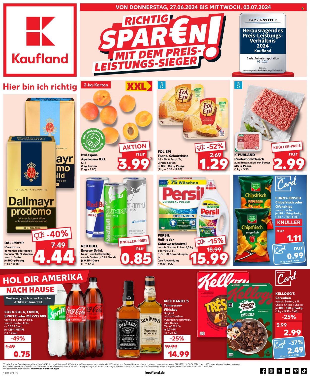 Kaufland Prospekte  - 27.06.2024 - 3.07.2024. Seite 1