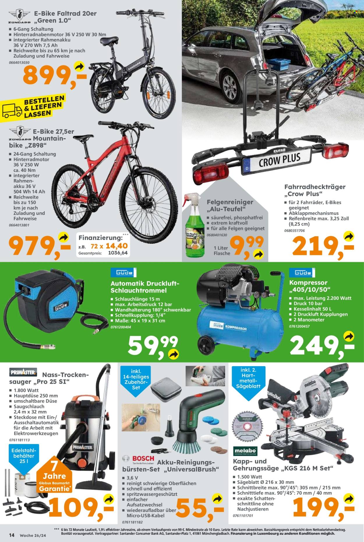 Globus Baumarkt Prospekte  - 24.06.2024 - 29.06.2024. Seite 14