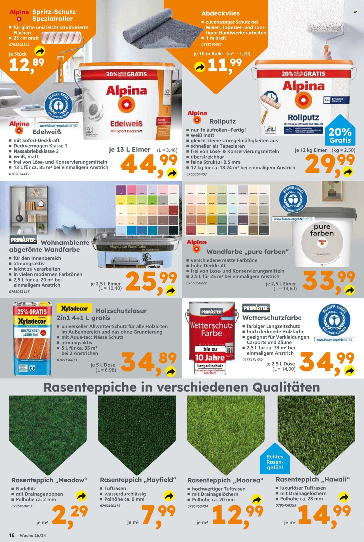 Globus Baumarkt Prospekte  - 24.06.2024 - 29.06.2024. Seite 16