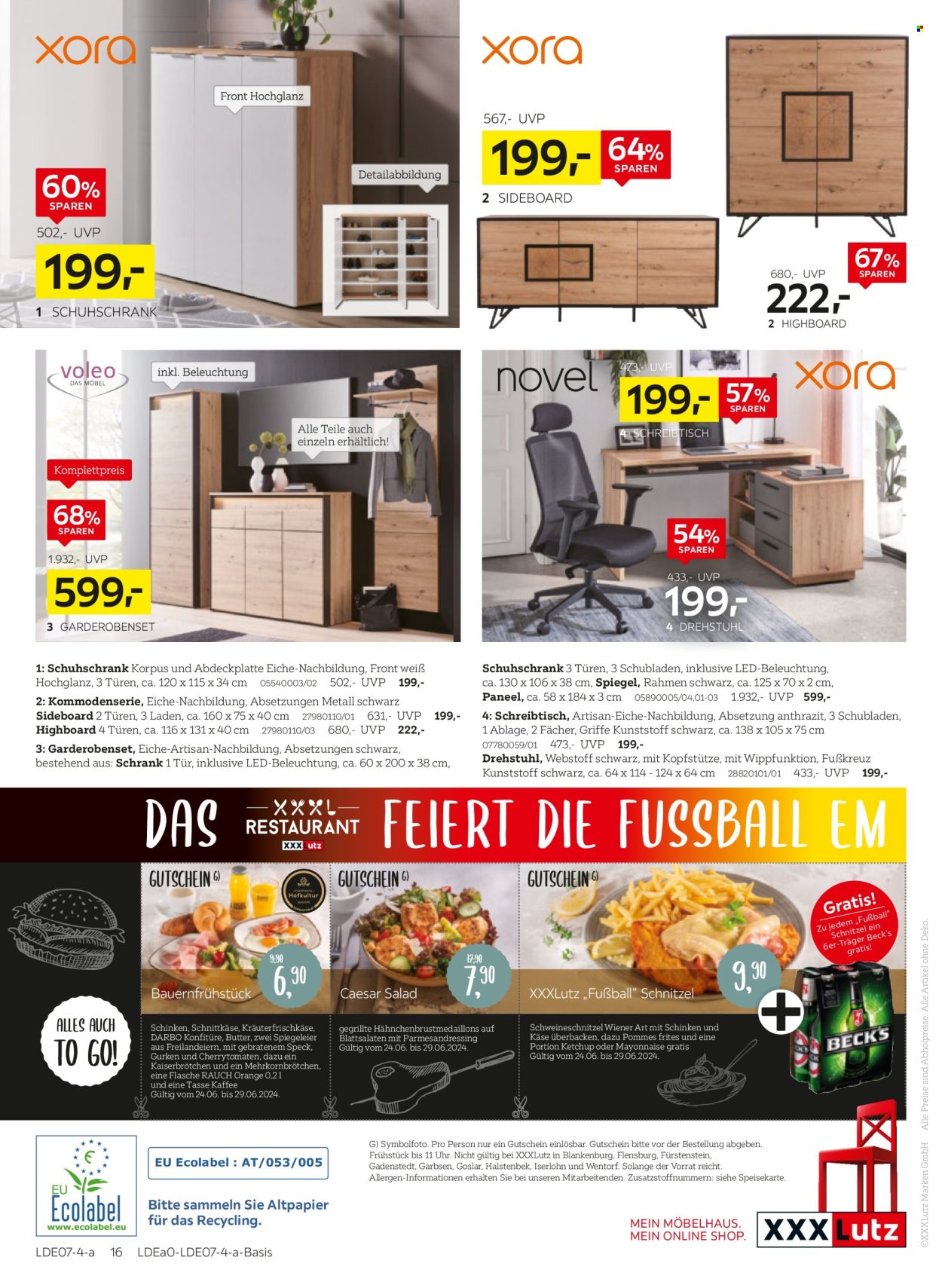 XXXLutz Prospekte  - 23.06.2024 - 7.07.2024. Seite 24
