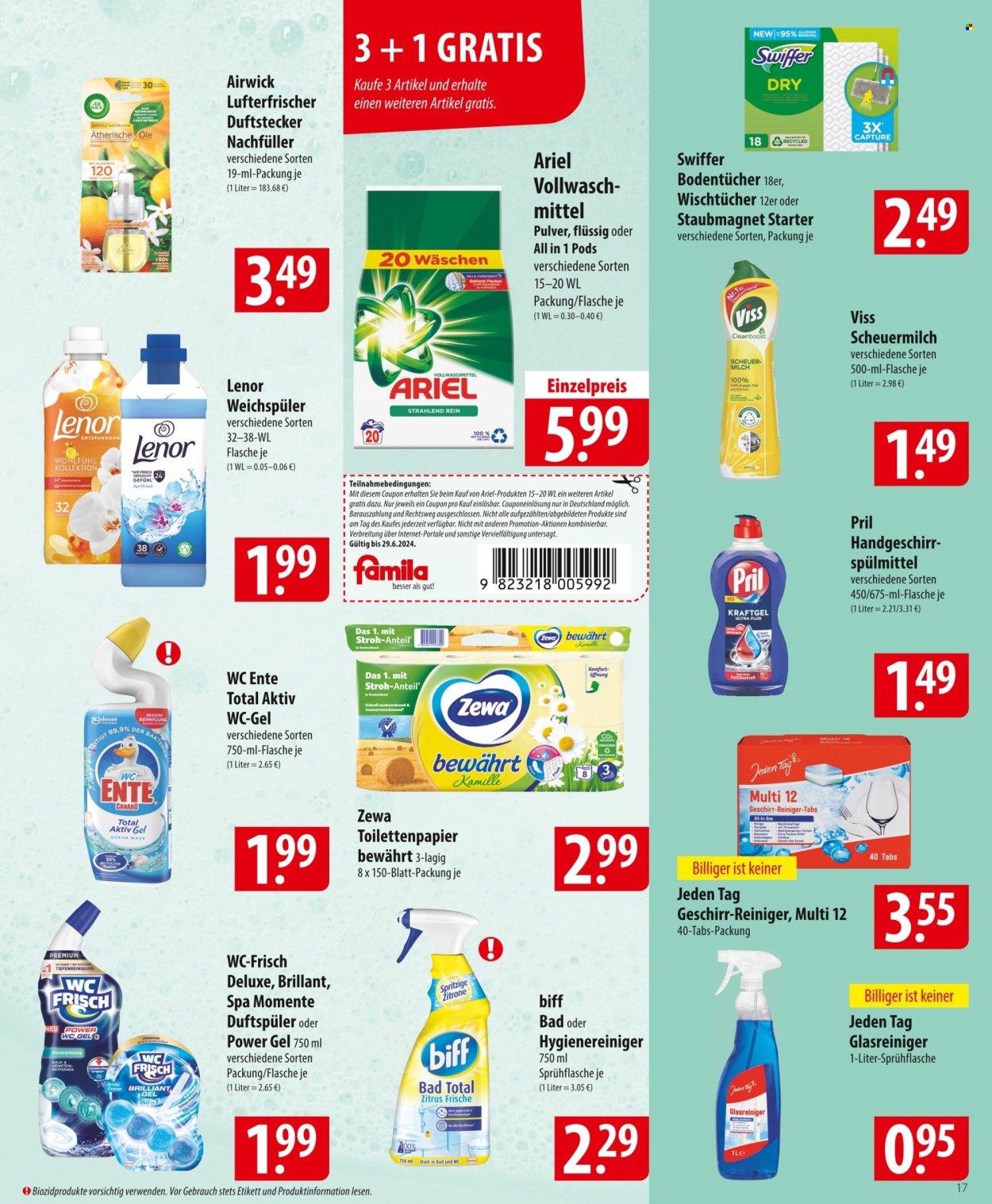 famila Prospekte  - 24.06.2024 - 29.06.2024. Seite 17