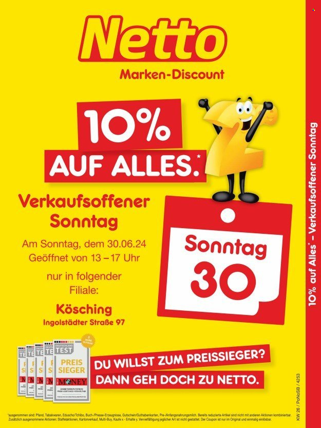 Netto Marken-Discount Prospekte  - 30.06.2024 - 30.06.2024. Seite 1
