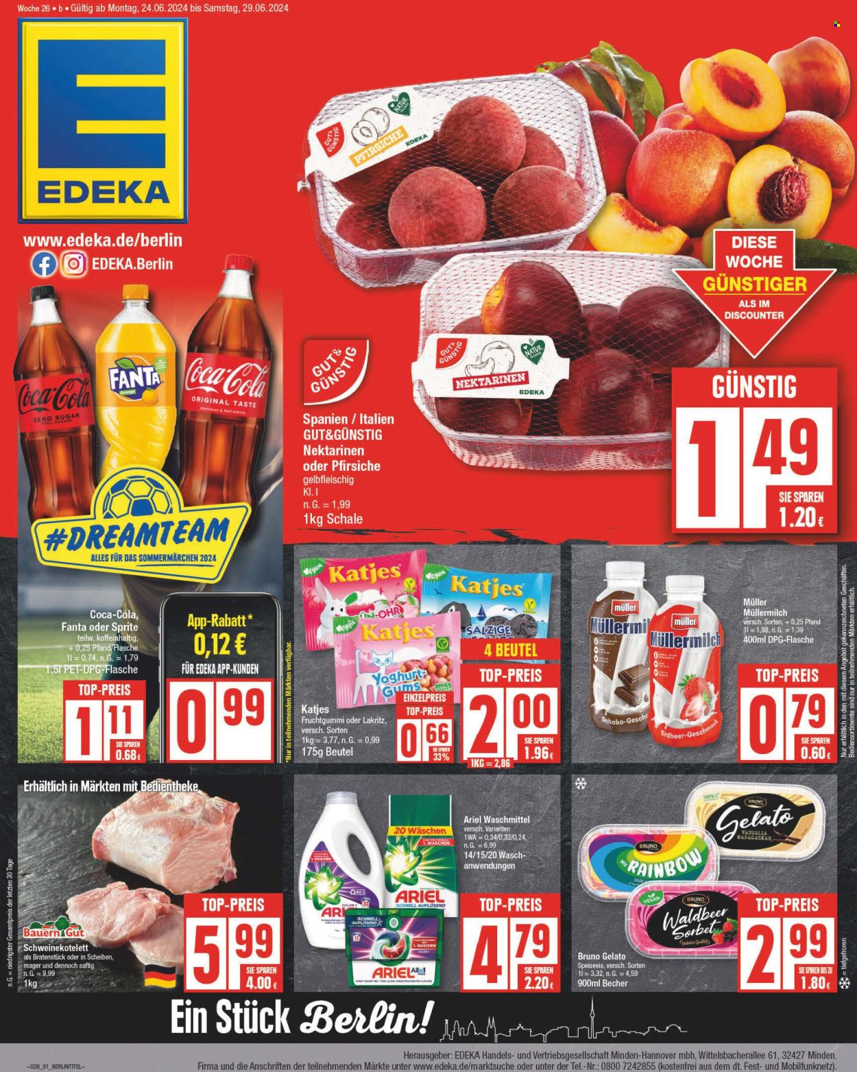 Edeka Prospekte  - 24.06.2024 - 29.06.2024. Seite 1