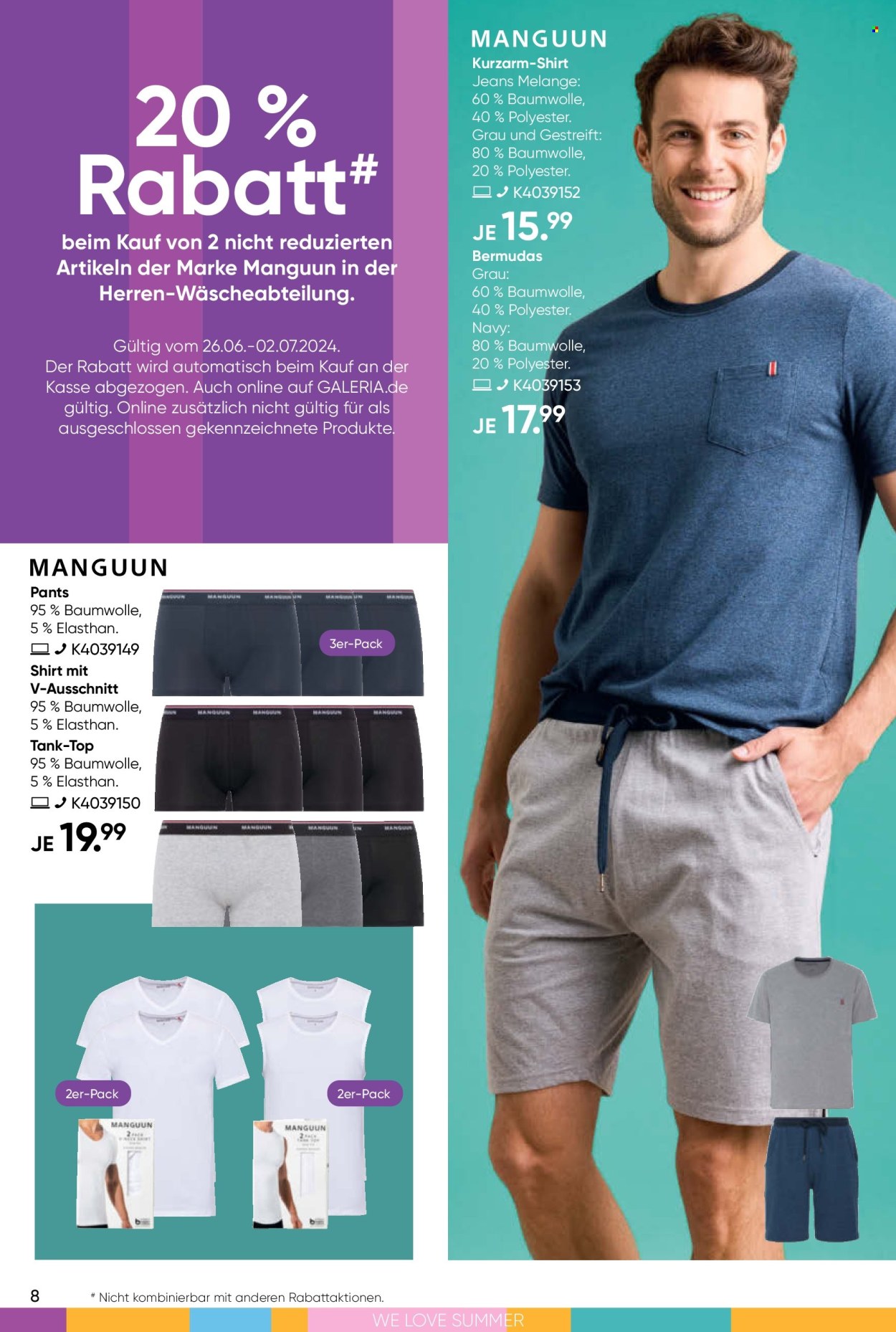 GALERIA Karstadt Kaufhof Prospekte  - 26.06.2024 - 2.07.2024. Seite 8