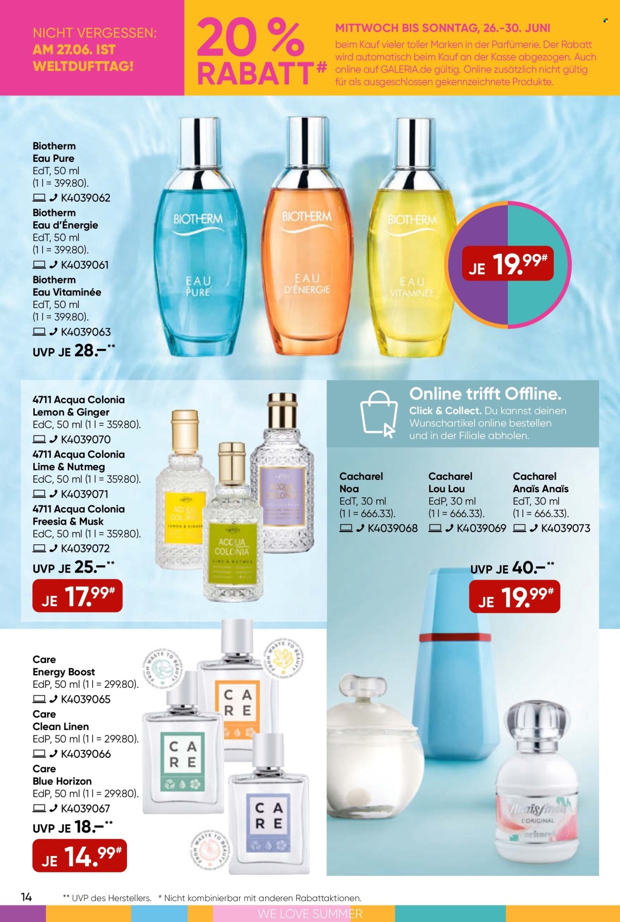 GALERIA Karstadt Kaufhof Prospekte  - 26.06.2024 - 2.07.2024. Seite 14