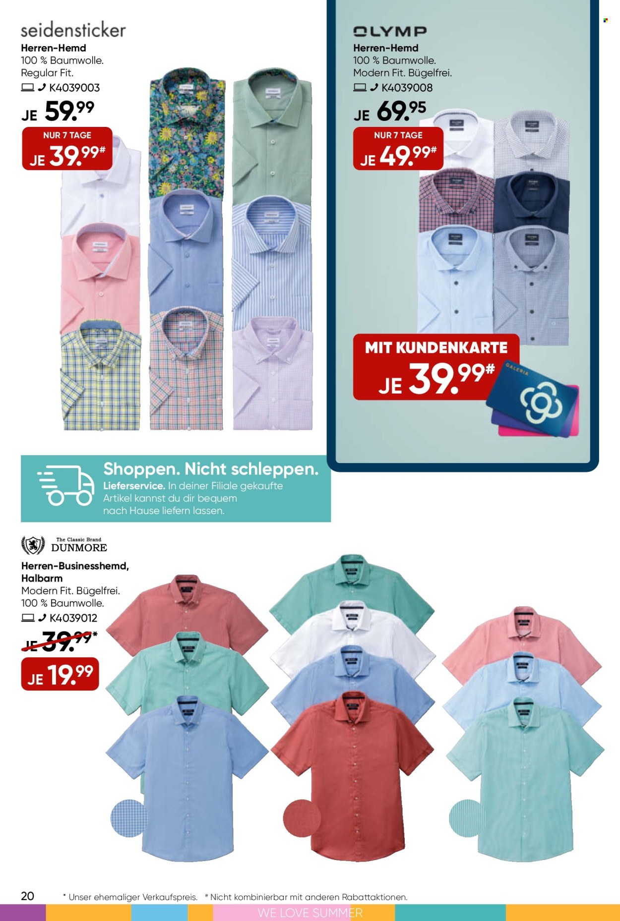 GALERIA Karstadt Kaufhof Prospekte  - 26.06.2024 - 2.07.2024. Seite 20